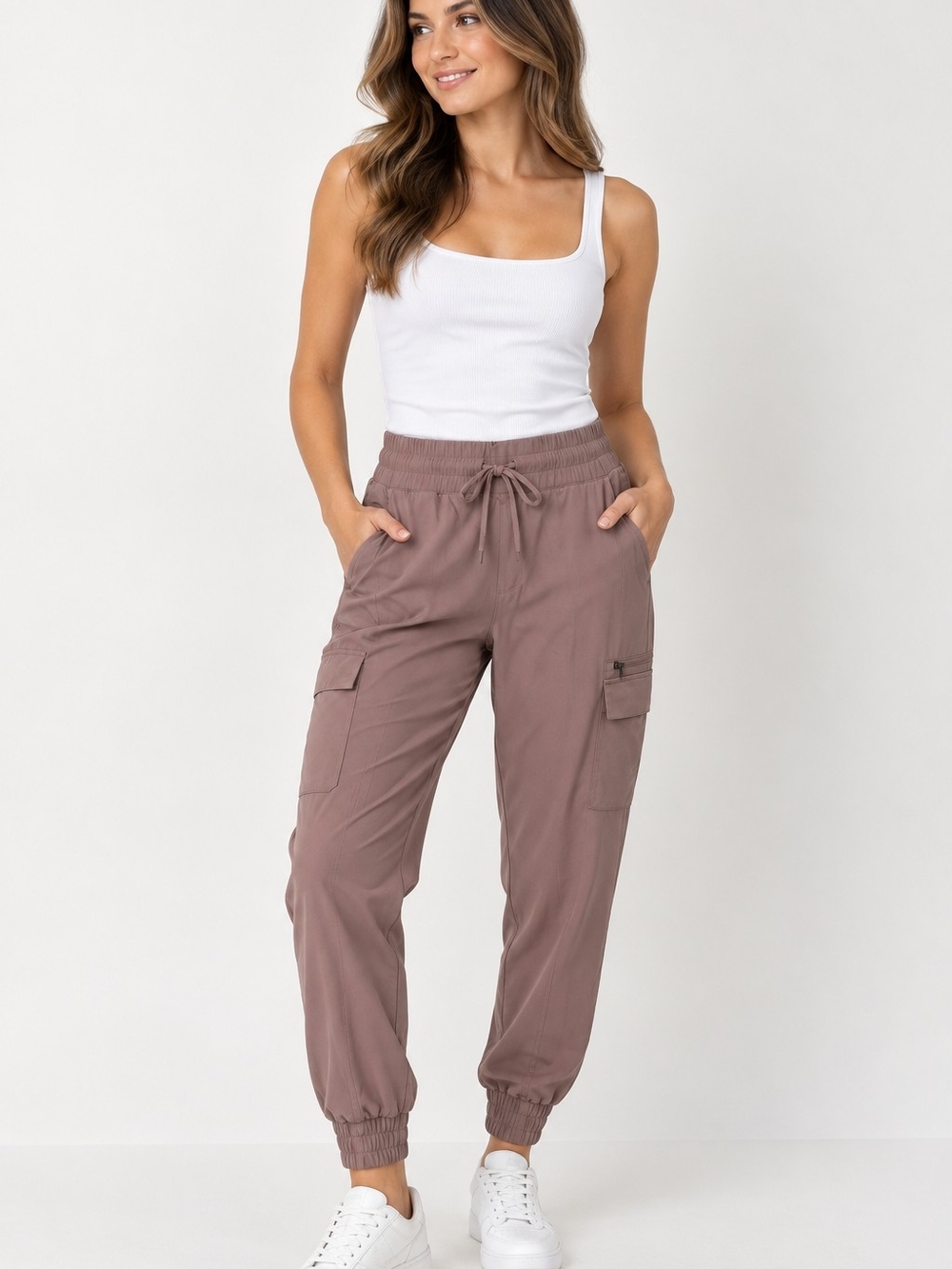 all in motion Mauve Cargo Jogger Pants